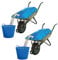 spares2go Equestrian/stabil Wasser Container Schubkarre Tasche (80 Liter, 2 Stück)