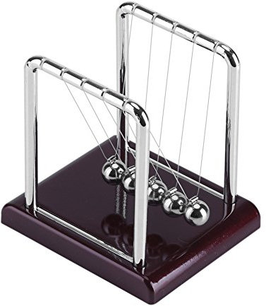 Newton's Cradle Balance Ball Balance Ball Desk Toy Steel Material Home Decoration Intelligence Development Stress Relief Tool Physics Pendulum Science Classic Toy for Living Room Office