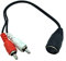 Qaoquda DIN 5 Pin to RCA Cable, 1ft/30cm 5-Pin Din Male to 2 RCA Male Audio Adapter Cable for Electrophonic Bang & Olufsen, Naim, Quad.Stereo Systems (DIN 5P F/2RCA M 30CM)