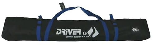 Driver13 Skitasche Skisack für Ski Skistoecke, Schitasche zum Aufbewahren und Transport beim Skifahren (160 cm, schwarz-blau)