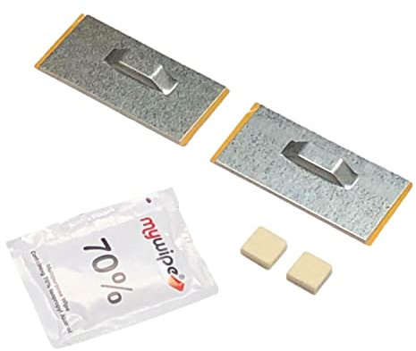 Taskar Picture Hanging Plate Kit Self Adhesive for Art, Panels, Mirrors 80x40mm