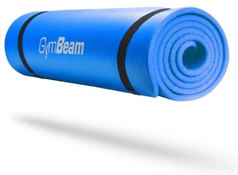 GymBeam Tappetino da Yoga, Ottimo per Pilates, Migliora la Flessibilità e l'Equilibrio, Tappetino da Yoga Antiscivolo per Esercizi di Stretching e Rafforzamento Muscolare (blue)