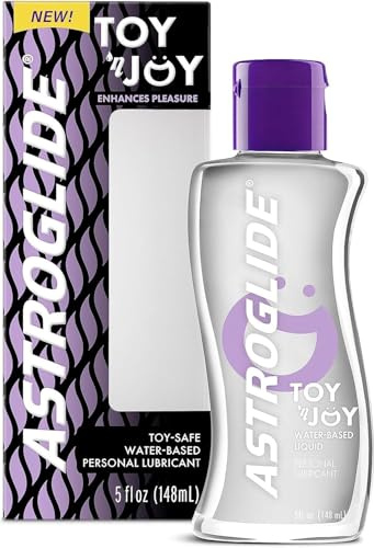 Astroglide Water Based Lube (5oz), Toy 'n Joy Personal Lubricant for Male and Female Sex Toys