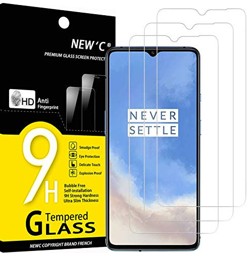 NEW'C 3 Stück für OnePlus 8T für Panzerglas, Frei von Kratzern, 9H Härte, HD Displayschutzfolie, 0.33mm Ultra-klar, Ultrabeständig