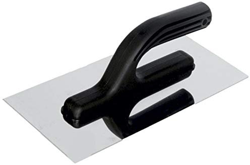 Toolty Truelle professionnelle en acier inoxydable, truelle à mastiquer, truelle à mortier, truelle de finition – 270 mm – pour plâtre, mortiers, plâtre, bricolage – TLTY-5000