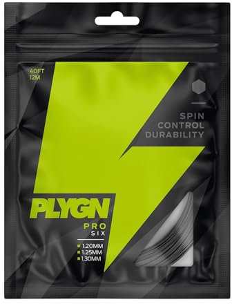 PLYGN Tennissaite PRO Six/Komfort & Kontrolle / 1.20 mm / 12 m/Co-Polyester/Hexagonal
