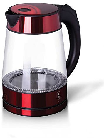Berlinger Haus BH/9120 - Bollitore elettrico in vetro, colore: Bordeaux