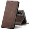 Chocoyi Coque Cuir pour Xiaomi Redmi Note 10 4G/ Note 10S, Protection Housse en Cuir PU Portefeuille,Fermeture Magnétique,Fentes pour Cartes,Fonction de Support.-Café