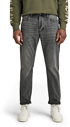 G-Star Men's Triple A Regular Straight Jeans, Grey (worn in tin restored D19161-C526-C944), 31W / 32L