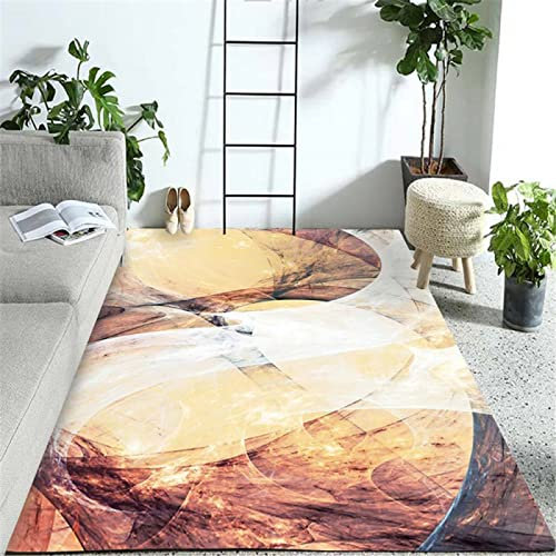 DJHWWD Waschbare Teppich kinderzimmer teppiche Jungs gelber niederflorig rechteckig modern Wohnzimmer Fußmatten feuchtigkeitsbeständig draußen 80X160CM