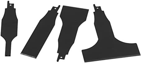 Reciprocating Saw Scraper, Tile Scraper Attachment High Carbon Steel Standard Sizes 4PCS Multifunctional for Wall Putty Removal Floor Cleaning