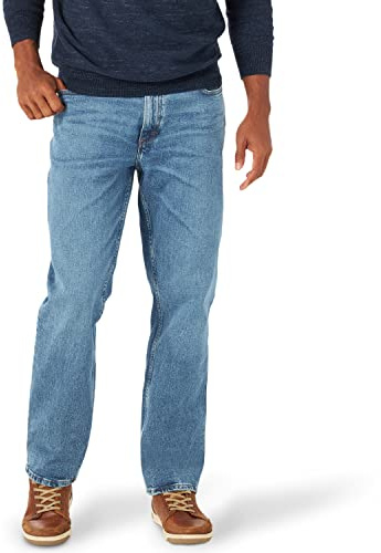 Lee Men's Legendary Relaxed Straight Jean Jeans, True Blue, 30W / 34L