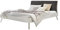 Hasena Bett Simone 20 weiß deckend Polsterkopfteil Smoke 160x200