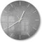 DEQORI Glasuhr | rund Ø 30 cm | Motiv Leere Schultafel | ausgefallene leise Design Uhr aus Glas | Wanduhr für Wohnzimmer & Küche | Moderne Hingucker Uhr für die Wand