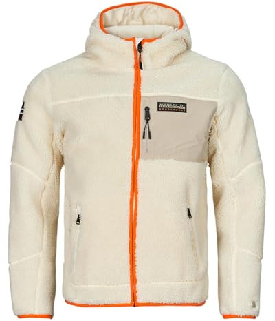 Giacca in pile con cappuccio e zip intera Napapijri Yupik da uomo