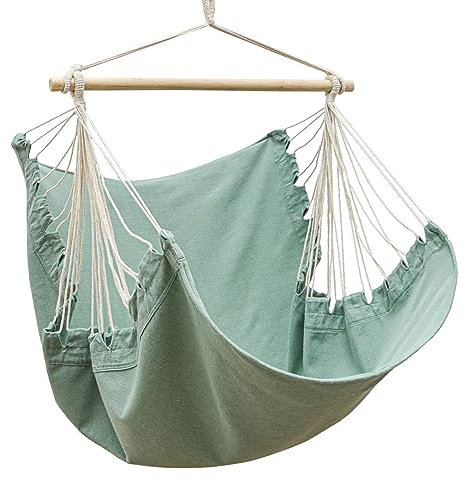 AMANKA XL Hängesessel Outdoor 155x125cm - Gartenmöbel Hängesessel - Relaxsessel Outdoor Hängesessel Indoor Hängesessel Kinder Hängeschaukel Hängesitz - Hängestuhl ohne Gestell Hängesessel Boho Style
