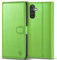 Kuafcase for Samsung A54 5G Case, 4 Card Slots Magnetic Closure Kickstand Shockproof Protective Phone Case for Samsung Galaxy A54 - Grass Green