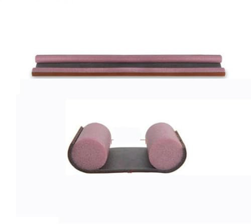 ZFISH 95 * 10 cm Bande d'étanchéité étanche Boudin de porte Bouchon de protection inférieure de porte Double joint en caoutchouc de silicone Bandes insonorisées anti-poussière-rose-95x10x3 cm