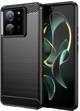 betterfon Hülle Kompatibel mit Xiaomi 13T / 13T Pro | Handyhülle für 13T / 13T Pro | Carbon Handy Tasche | Schwarz