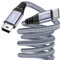Txtcu USB C to Mini USB Cable 1M, Nylon USB Type C to Mini 5Pin Charging Cable Sync Data Cord for Hero 3+, PS3 Controller, MP3 Player, Dash Cam, Digital Camera, GPS Receiver, PDAs.etc