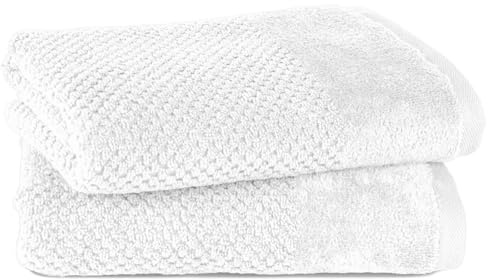 Pure Label Handtuch 50x100cm 2er-Pack aus 100% Baumwolle - Weiß | Waschbar bis 60°C, trocknergeeignet - weich & saugstark