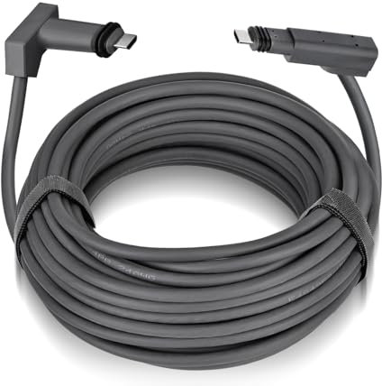 Bingfu Câble Rallonge Remplacement pour Antenne Parabolique Starlink V2 Gen2 - Transmission Haute Vitesse et Câble d'extension Anti-interférence Amélioré pour Starlink Gen 2, 15 Mètres