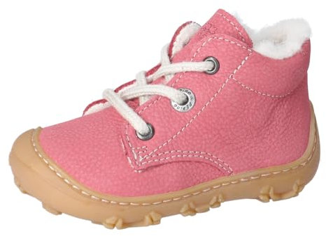 RICOSTA Mädchen Winterstiefel Colin, Baby und Kleinkinder Lauflernschuhe, Weite: Weit, Barfuß-Schuh, gefüttert, wasserdicht, Rosewood (320), 21 EU