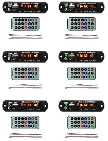 6X USB MP3 Bluetooth 12V MP3 WMA Decoder Board Audio FM AUX USB TF Radio für Auto Fernbedienung Musik Lautsprecher