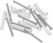 sourcing map 10pcs M3 Guitar Pickup Ring Mounting Screws Pickup Springs for Electric Guitar, Silver Screws Springs