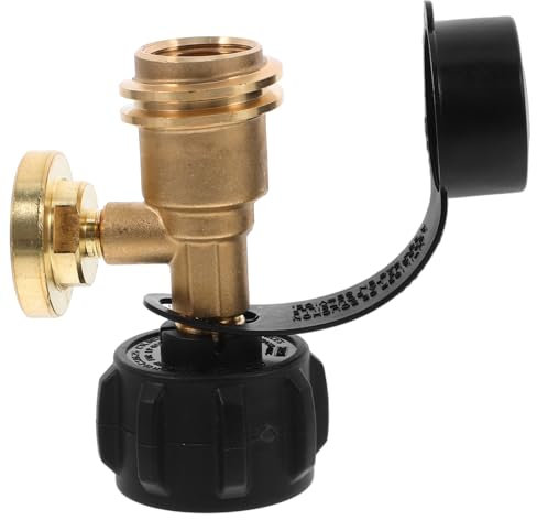 Levemolo Adaptateur de Remplissage de réservoir de Bouteille de gaz avec manomètre pour Chauffage de sécurité au gaz RV