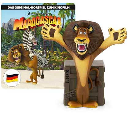 tonies Hörfiguren für Toniebox, Madagascar 1, Original Hörspiel zum Film, für Kinder ab 4 Jahren, Spielzeit ca. 55 Minuten