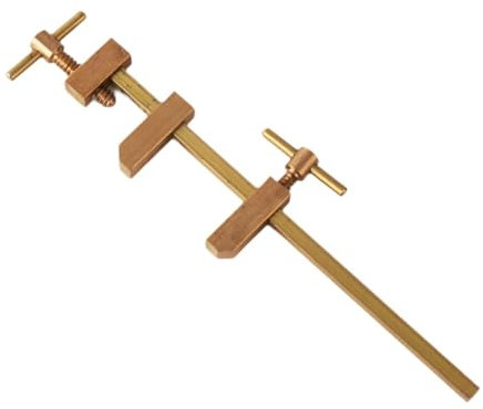 Fenteer F Clamp Parallel Clamp Tool Quick Clip with Knurled Tightening Screws Miniature Adjustable Jaw Japanese Wood Clamp Bar Clamp, 180mm