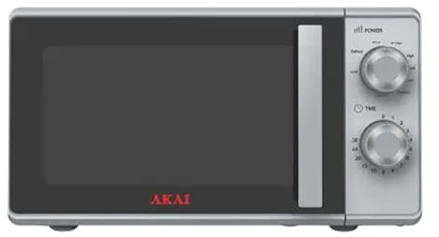 AKMW204SL - Forno microonde, 20 litri, Grill, 700 Watt, Silver