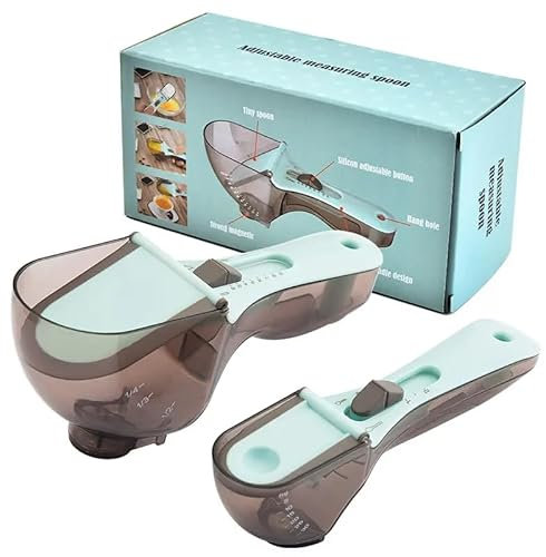 Juego de cucharas medidoras, juego de cucharas medidoras ajustables