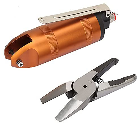 Gearwell Luftschere, pneumatischer Seitenschneider Kunststoff Nipper Werkzeug HS30-F9P für weiche und harte Kunststoffabtrennung, 10 mm Klinge 6,5 mm Kieferöffnung