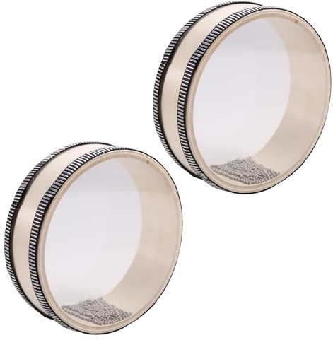 Fegtrtyoa 2PCS Ocean Drums for Meditation and Relaxation Natural Color Rain Drums for Stress Relief Musical Instruments 6inch