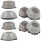 TEHAUX 8PCS Slip Shock Absorbing Refrigerator and Washing Machine Foot Mats Heavy Duty Heightening Pads for Appliances Protect Floors From Scratching and Vibration Easy to Install and