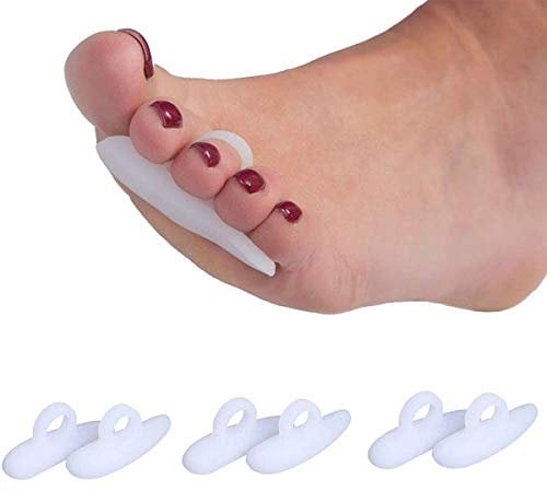 PEDIMEND™ Silicone Gel Single Loop Toe Crest Pad (6PAIR - 12PCS) | Hammer Toe Straightener | Toe Straightener for Curled, Curved, Claw & Mallet Toe Relief | UNISEX | Foot Care