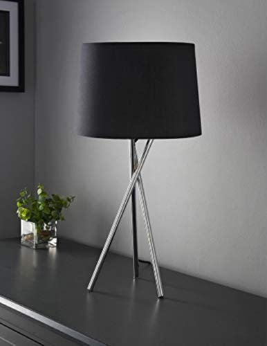 Modern Tripod Design Table Lamp Give Your Home,Office,Living Room a Truly Contemporary Look - Black