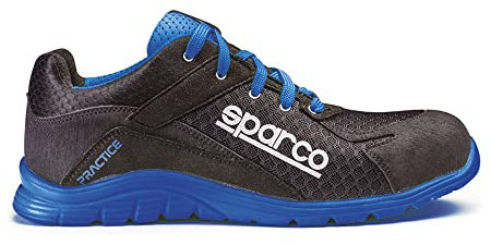 Sparco Scarpe Antinfortunistiche leggere Practice S1P Nelson Nero/Azzurro Taglia 38