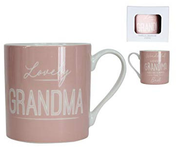Gisela Graham 'Grandma' Mug, Pink