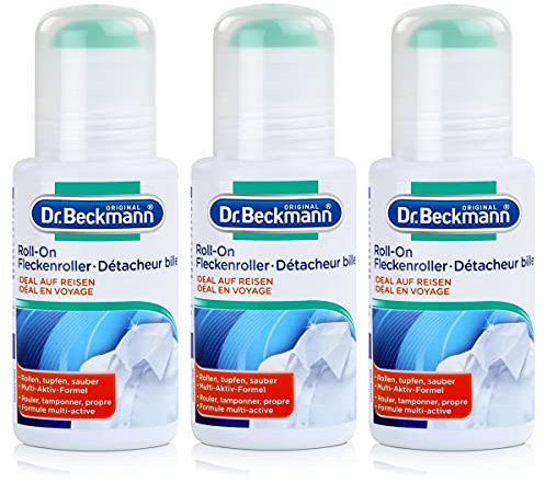 Dr. Beckmann Roll-On Fleckenroller 75 ml - Ideal auf Reisen (3er Pack)
