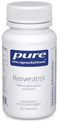 Pure Encapsulations Resveratrol 40mg, 60 Vegetarian Capsules | Phytonutrient from Red-Skinned Grapes, 40mg Resveratrol from Polygonum Cuspidatum, One of the Richest Sources