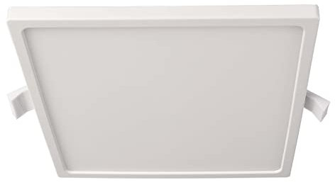 Deko-Light | LED-Panel Decken-Einbau-Leuchte Decken-Lampe weiß eckig 18x18cm 2700K warmweiß mit Netzgerät und Verbinder für Durchgangsverkabelung dimmbar | Alya