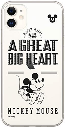 ERT GROUP mobile phone case for Apple Iphone 11 original and officially Licensed Disney pattern Mickey 006 optimally adapted to the shape of the mobile phone, partially transparent