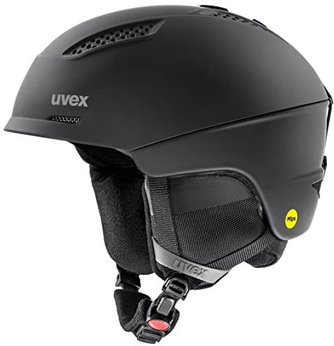 uvex Ultra MIPS - MIPS-Sysytem Skihelm für Damen und Herren - robuster - wechselbare Innenausstattung - All Black matt - 59-61 cm