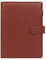 Skycase A5 Ringbuch aus PU-Leder, 6-Ring-Ordner, Loseblatt-Notizbuch, Planer-Organizer mit Füllpapier, braun – für Büro, Schule, Studium, Tagebuch, Portfolio