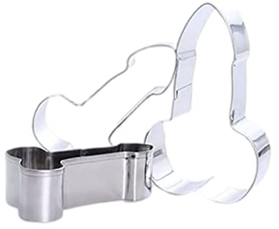 Ensemble d'emporte-pièces en acier inoxydable Biscuit Fondant moule de cuisson bricolage emporte-pièces pour pénis 3 pièces emporte-pièces