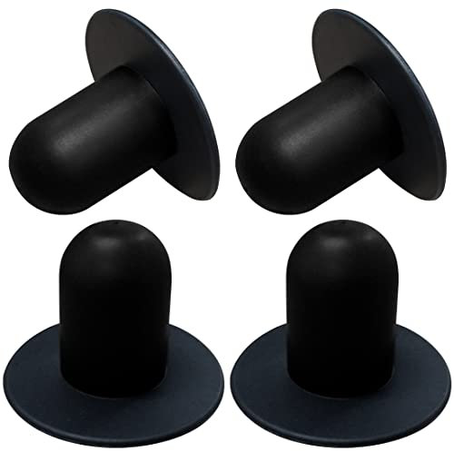 4 Stück Wandstopfen für Poolpumpe, Ersatzteile für die meisten oberirdischen Pools, kompatibel mit Intex und Bestway (Schwarz)