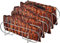 YIMINI Supporto Bistecche e Costine, Cestello per BBQ Rib Rack, Arrosto e Supporto Costine, Supporto per Arrosto Bistecca, per 5 Costolette di Ricambio Croccanti dalla Griglia e dal Forno